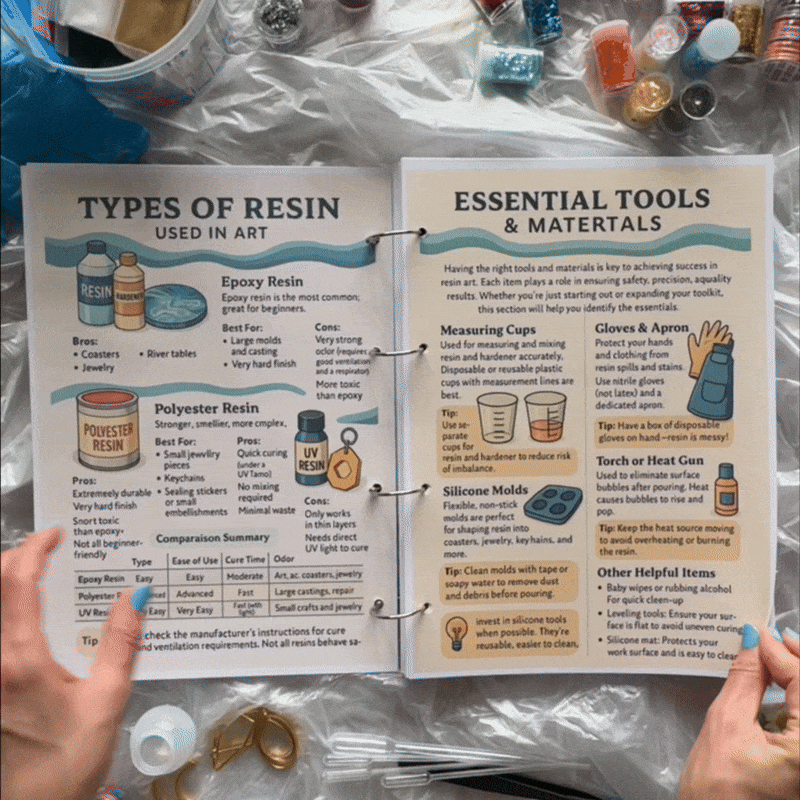 1.000+ Resin Art Notes (FREE Today)