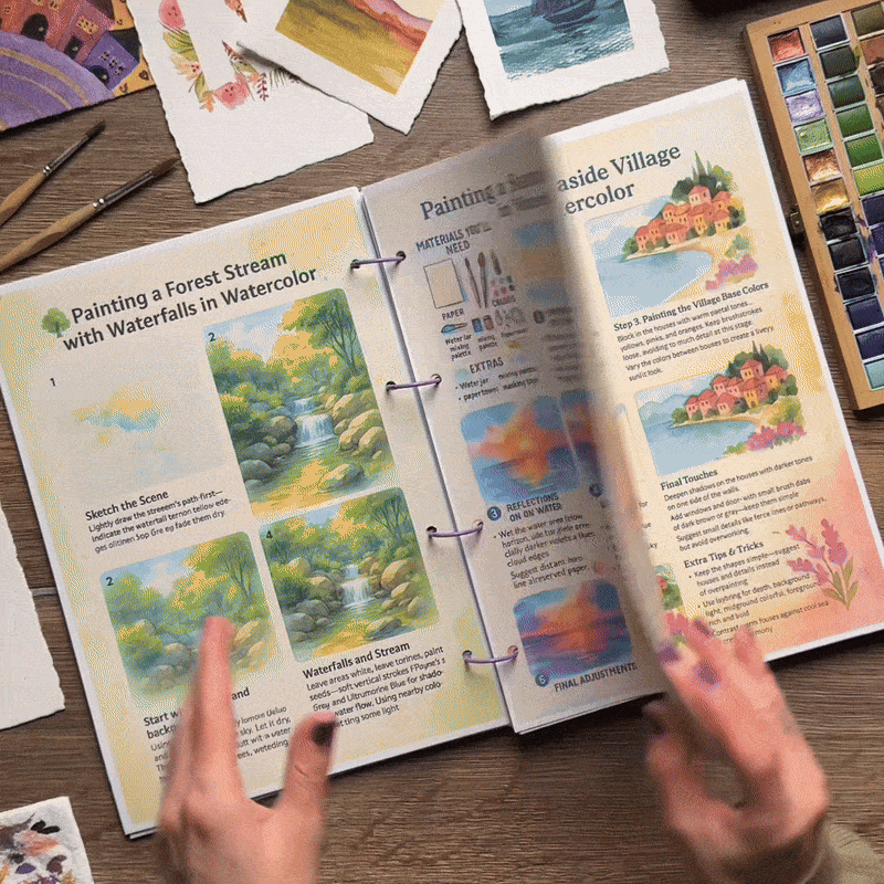 1.000+ FREE Watercolor Techniques
